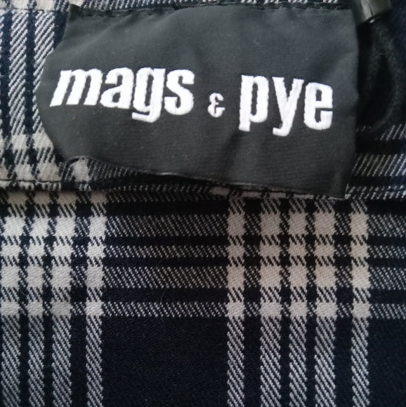 Mags & Pye Plaid Pleated Grunge Schoolgirl Mini Skirt - Picture 5 of 5